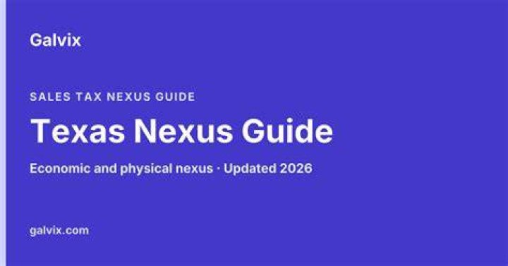 What establishes nexus in Texas?